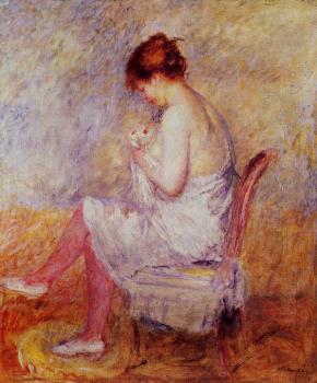 Pierre Auguste Renoir : Woman in a Chemise